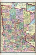 Minnesota State Map, Martin County 1911